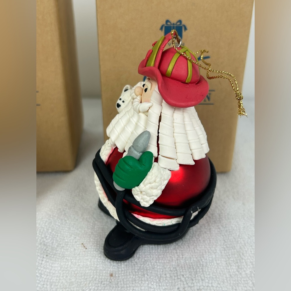 2 - Avon NOS VTG '1998' Occupational Santa Ornaments (Nurse & Fireman) - Picture 10 of 17